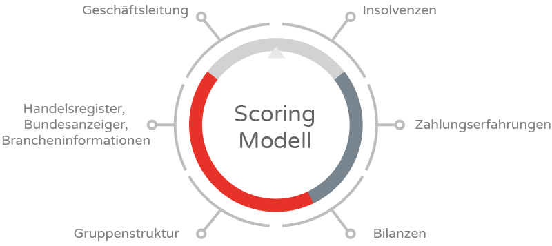 Bonitätsscore bei einer internationalen Firmenauskunft