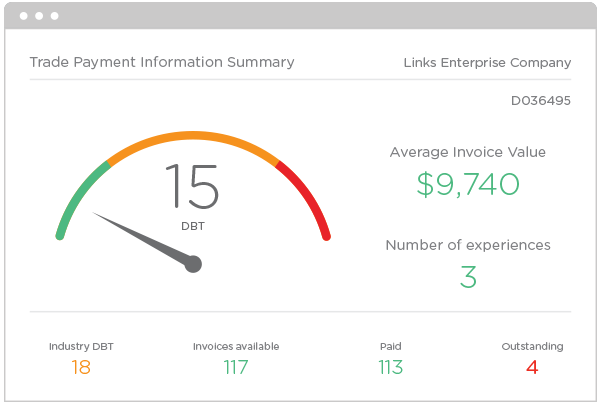 Creditsafe company credit reports include trade payment data 