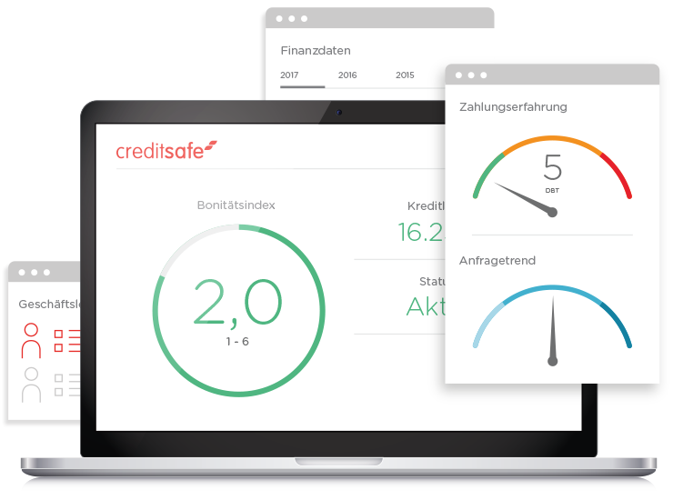 Firmenauskunft der Wirtschaftsauskunftei Creditsafe